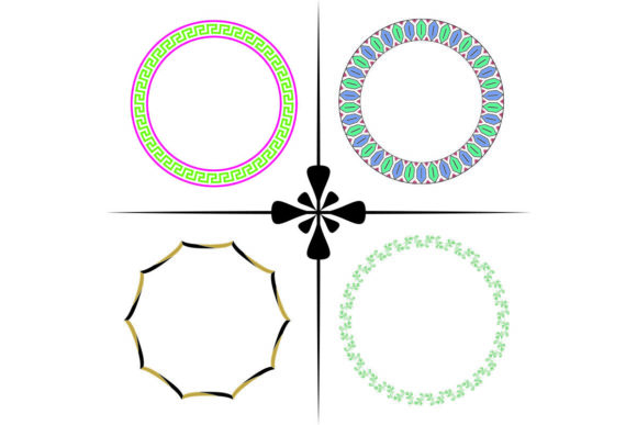 Abstract Decorative Frames for Crafts & Graphics