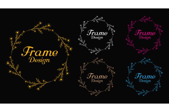 Decorative Botanical Frames for Logos 04 Graphics Review