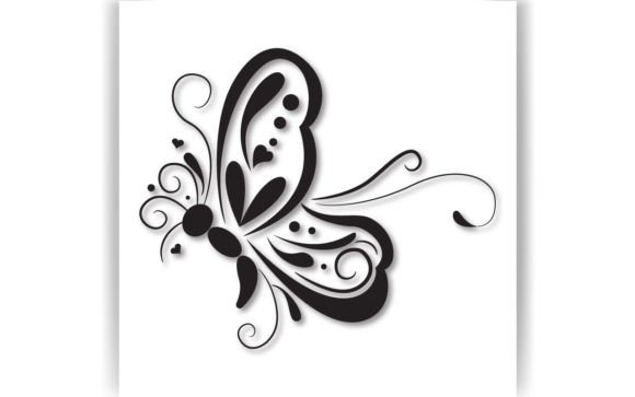 Decorative Butterfly Paper Cut Design for Crafts