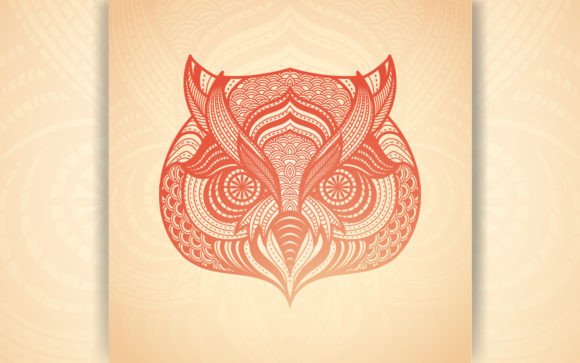 Decorative Owl Graphics for Crafts and Design