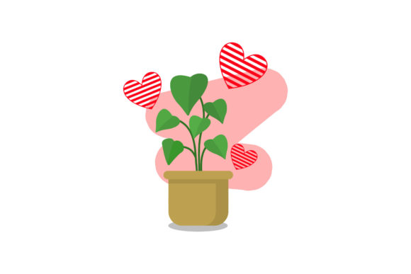Decorative Plant Flat Icon: A Fresh Graphic for Modern Branding