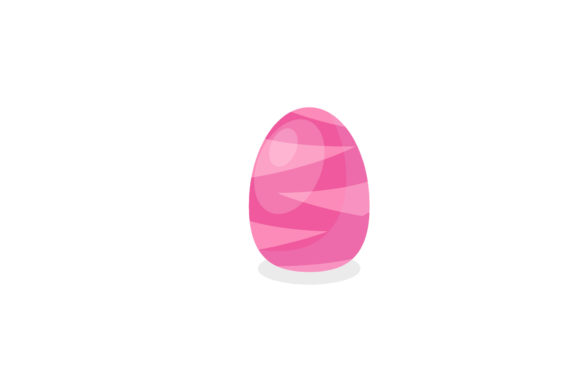 Easter Egg Flat Decorative Icon: A Festive Graphic for Seasonal Branding