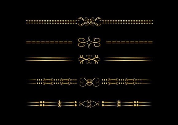 Elegant Black Floral Frame Graphics & Decorative Elements