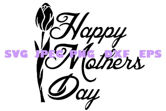Elegant Decorative Mothers Day Graphics for Crafts & Branding