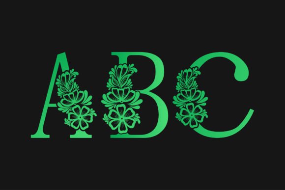 Green Decorative Alphabets: Graphics & Crafts Review
