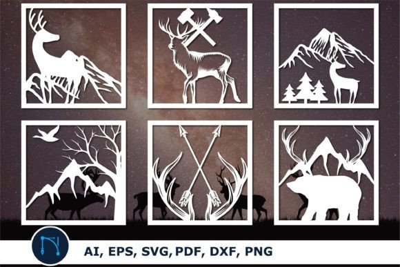 Hunting Graphics for Crafts and Design