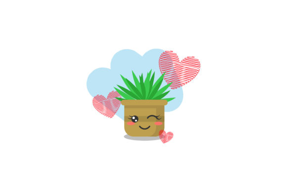 Love Kawaii Decorative Plant: Graphics and Icons Review