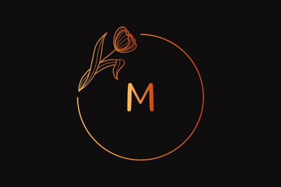 Modern Floral Monogram Decorative Graphics Review