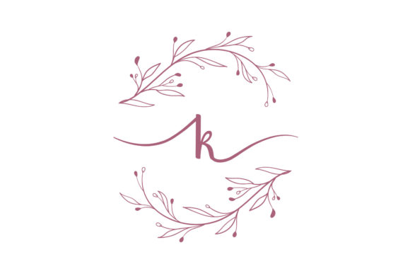 Monogram Letter Alphabet Decorative Graphics & Crafts