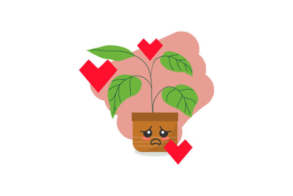 Sad Expression Decorative Plant Icon Review