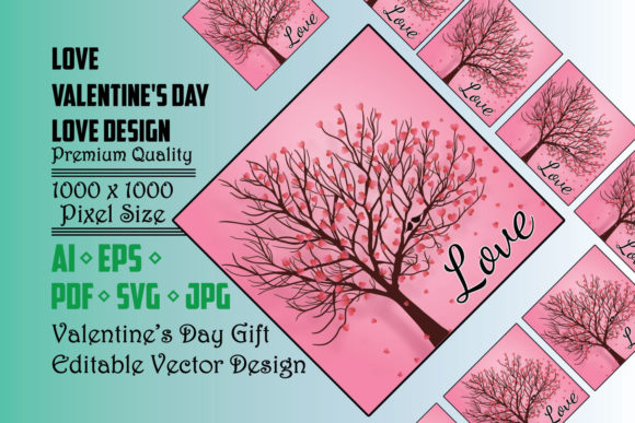 Valentine's Day Background Graphics & Illustrations