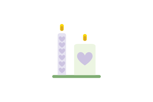 Wedding Decorative Candles Graphics & Icons for Real Crafting